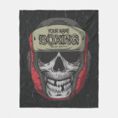 Personalisierter Boxer Fight Club Fleecedecke (Vorderseite)