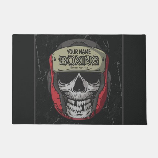 Personalisierter Boxer Fight Club Fußmatte (Vorderseite)