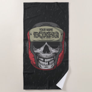 Personalisierter Boxer Fight Club  Strandtuch