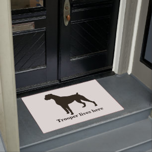 Personalisierter Boxer Fußmatte