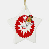 Personalisierter Boxer Keepake-Ornament Keramikornament (Rechts)