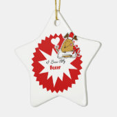 Personalisierter Boxer Keepake-Ornament Keramikornament (Links)
