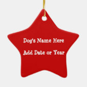 Personalisierter Boxer Keepake-Ornament Keramikornament (Hinten)