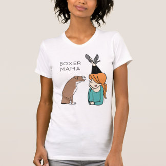 Personalisierter Boxer-Mama-T - Shirt
