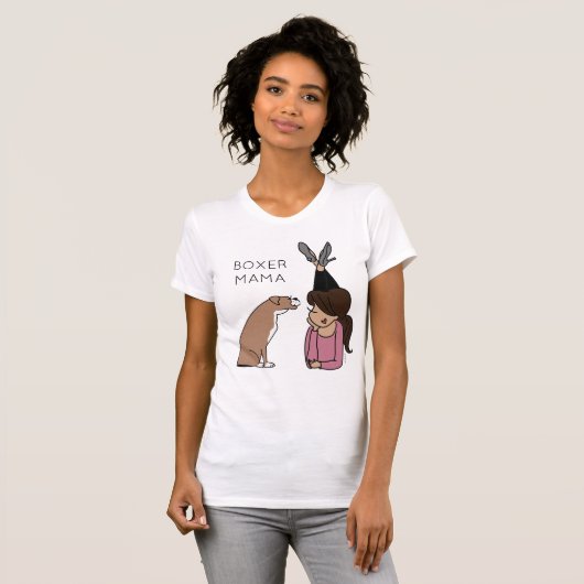 Personalisierter Boxer-Mama-T - Shirt (Vorne ganz)