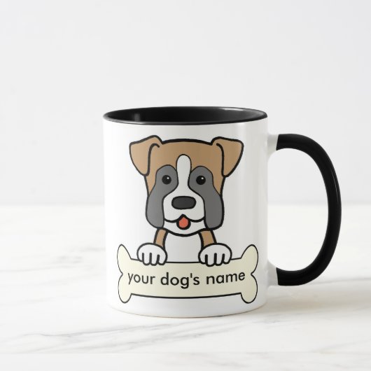 Personalisierter Boxer Tasse (Rechts)