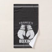 Personalisierter Boxklub Boxer Gym Fighter Handsch Badhandtuch Set (Handtuch)