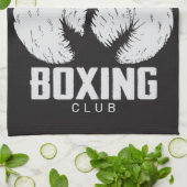 Personalisierter Boxklub Boxer Gym Fighter Handsch Geschirrtuch (Gefaltet)