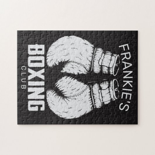 Personalisierter Boxklub Boxer Gym Fighter Handsch Puzzle (Horizontal)