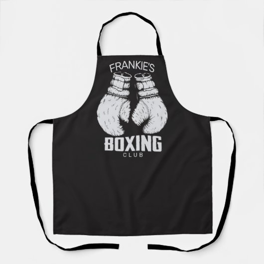 Personalisierter Boxklub Boxer Gym Fighter Handsch Schürze (Vorderseite)