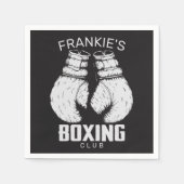 Personalisierter Boxklub Boxer Gym Fighter Handsch Serviette (Vorderseite)