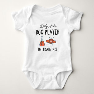 Personalisierter Boxname - Box-Player im Training Baby Strampler