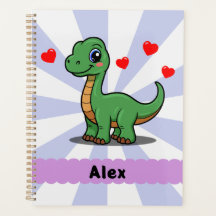 Personalisierter Brachiosaurus-Dinosaurier-Planer