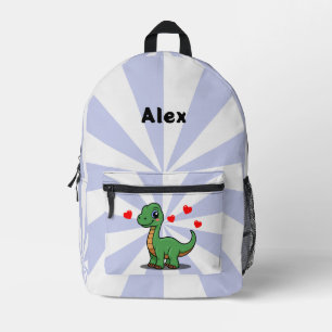 Personalisierter Brachiosaurus-Dinosaurier-Rucksac Bedruckter Rucksack
