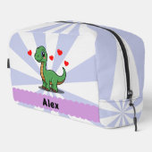 Personalisierter Brachiosaurus-Schulbedarfbeutel Waschbeutel (Rechte Ecke)