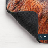 Personalisierter Braunbär Portrait Wildlife Foto Mousepad (Ecke)