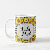 Personalisierter Brautjungfern-Becher Gingham & So Kaffeetasse (Links)