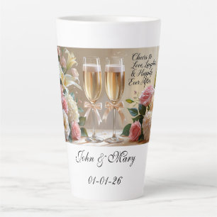 Personalisierter Brautmug - Prost auf die Liebe Milchtasse