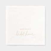 Personalisierter Brautparty Script-Individuelle Na Servietten Mit Folie (Vorderseite)