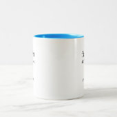 Personalisierter Brautvater Zweifarbige Tasse (Mittel)