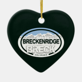Personalisierter Breckenridge Colorado Rocky Mount Keramik Ornament