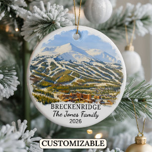 Personalisierter Breckenridge-Schmuck Anhänger Ben Keramik Ornament
