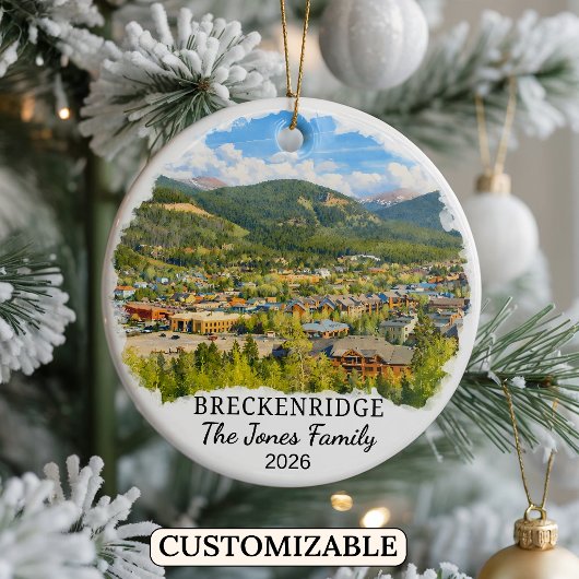 Personalisierter Breckenridge-Schmuck Anhänger Ben Keramik Ornament