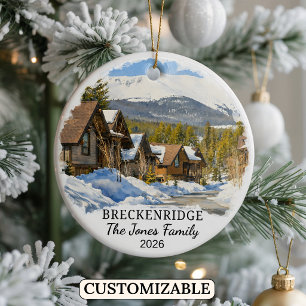 Personalisierter Breckenridge-Schmuck Anhänger Ben Keramik Ornament