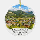 Personalisierter Breckenridge-Schmuck Anhänger Ben Keramik Ornament (Vorne)