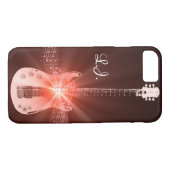 Personalisierter brennender Gitarren-Thema-Entwurf Case-Mate iPhone Hülle (Rückseite (Horizontal))