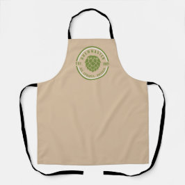 Personalisierter Brewmaster, Hopfen, Khaki, Green, Schürze