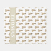 Personalisierter Briard Fleecedecke (Vorderseite (Horizontal))