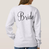 Personalisierter Bride Gift Individuelle Name vorh Sweatshirt (Rückseite)