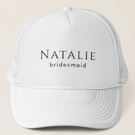 Personalisierter Bridesmaid-Junggeselinnen-Abschie Truckerkappe