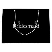 Personalisierter Bridesmaid-Ring Große Geschenktüte (Vorderseite)