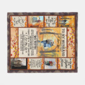 Personalisierter Brief an mein Ehemann Fleecedecke (Vorderseite (Horizontal))