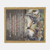 Personalisierter Brief an mein Ehemann Fleecedecke (Vorderseite (Horizontal))