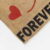 Personalisierter Brief an mein Ehemann Fleecedecke (Ecke)