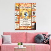 Personalisierter Brief an mein Ehemann, Liebe-Ehem Leinwanddruck (Insitu (Wohnzimmer))