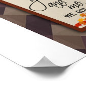 Personalisierter Brief an mein Ehemann, Liebe-Ehem Poster (Ecke)