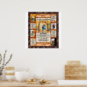 Personalisierter Brief an mein Ehemann, Liebe-Ehem Poster (Küche)