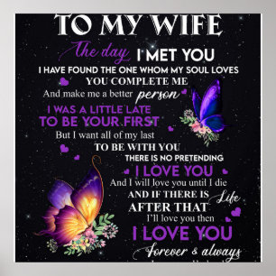 Personalisierter Brief an meine Ehefrau, Couple Va Poster