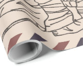 Personalisierter Brief an meine Ehefrau, Ehefrau G Geschenkpapier (Rolleneckpunkt)