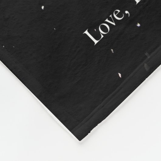 Personalisierter Brief an meine Ehefrau Fleecedecke (Ecke)