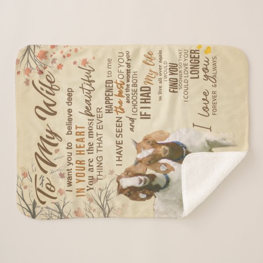 Personalisierter Brief an meine Ehefrau Liebe von Sherpadecke (Vorderseite (Horizontal))