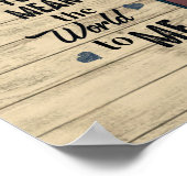 Personalisierter Brief an meine Ehefrau, Poster (Ecke)