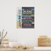 Personalisierter Brief an meine Ehefrau, Poster (Küche)