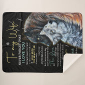 Personalisierter Brief an meine Ehefrau Sherpadecke (Vorderseite (Horizontal))