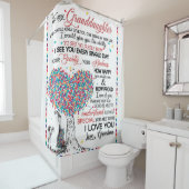 Personalisierter Brief an meine Enkelin aus Gran Duschvorhang (Beispiel)