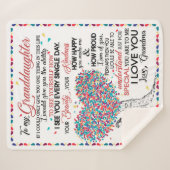 Personalisierter Brief an meine Enkelin aus Gran Sherpadecke (Vorderseite (Horizontal))